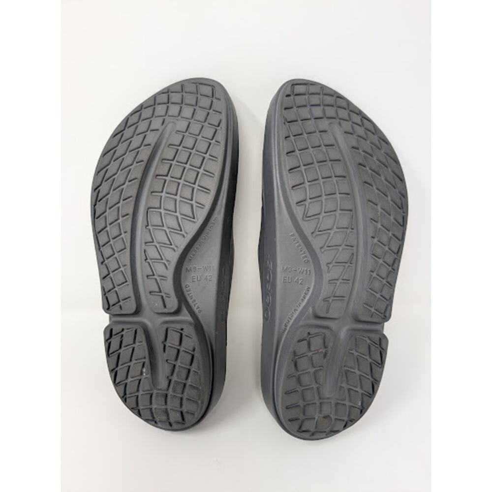 Oofos Ooahh Recovery Slide Sandals Womens 11/Mens 9 Gray Rubber Comfort Running - Picture 7 of 8